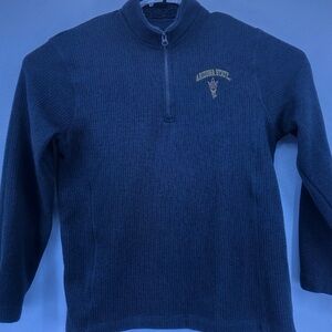Arizona Jean Company Navy Blue Half-Zip Pullover Sweater